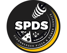 SPDS Schönberger Pizza & Döner Service logo.